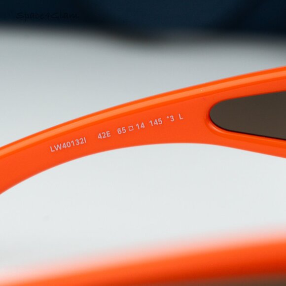 Loewe Women Sunglasses Shiny Orange Brown Pilot LW40132I 42E NEW AUTHENTIC - Picture 6 of 10